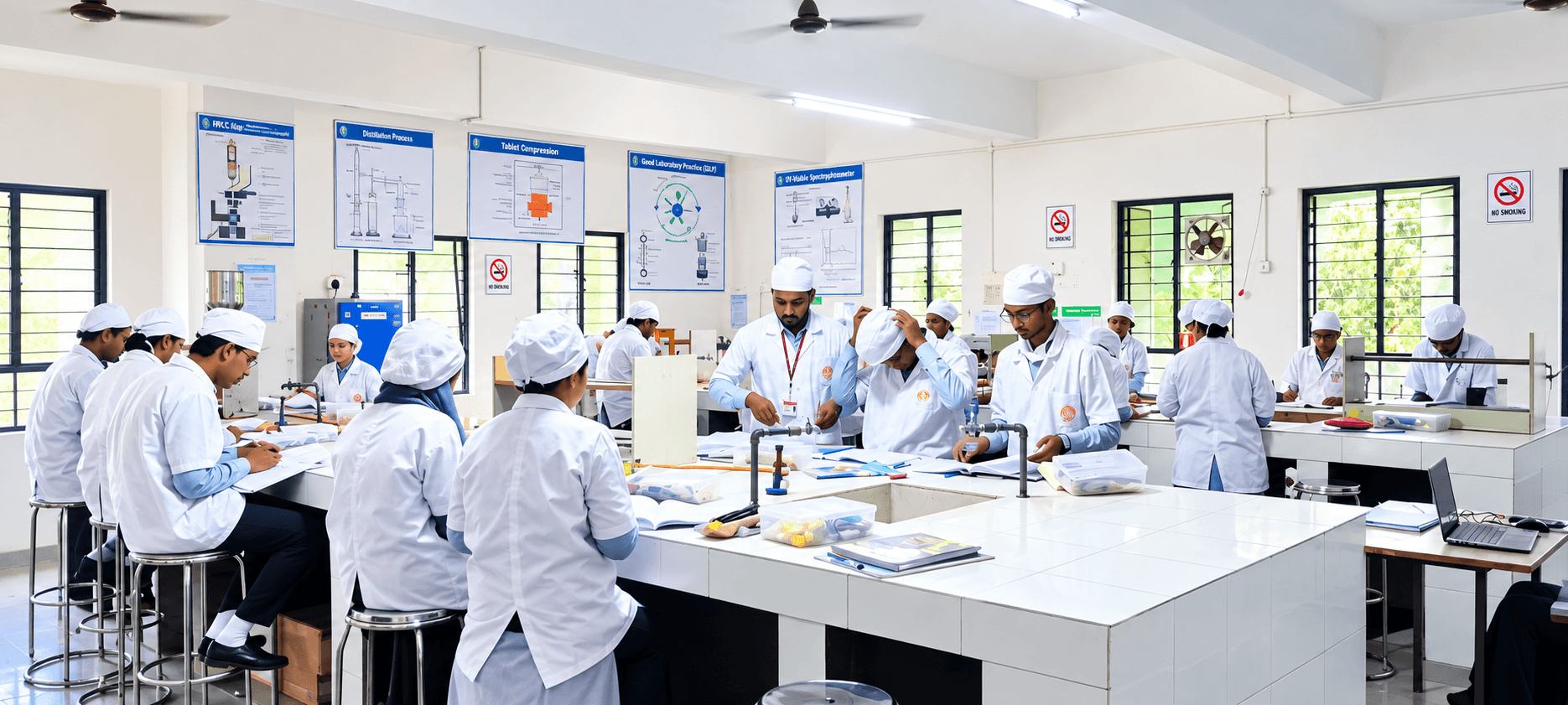 Pharmaceutics department facility at K.T. Patil College of Pharmacy