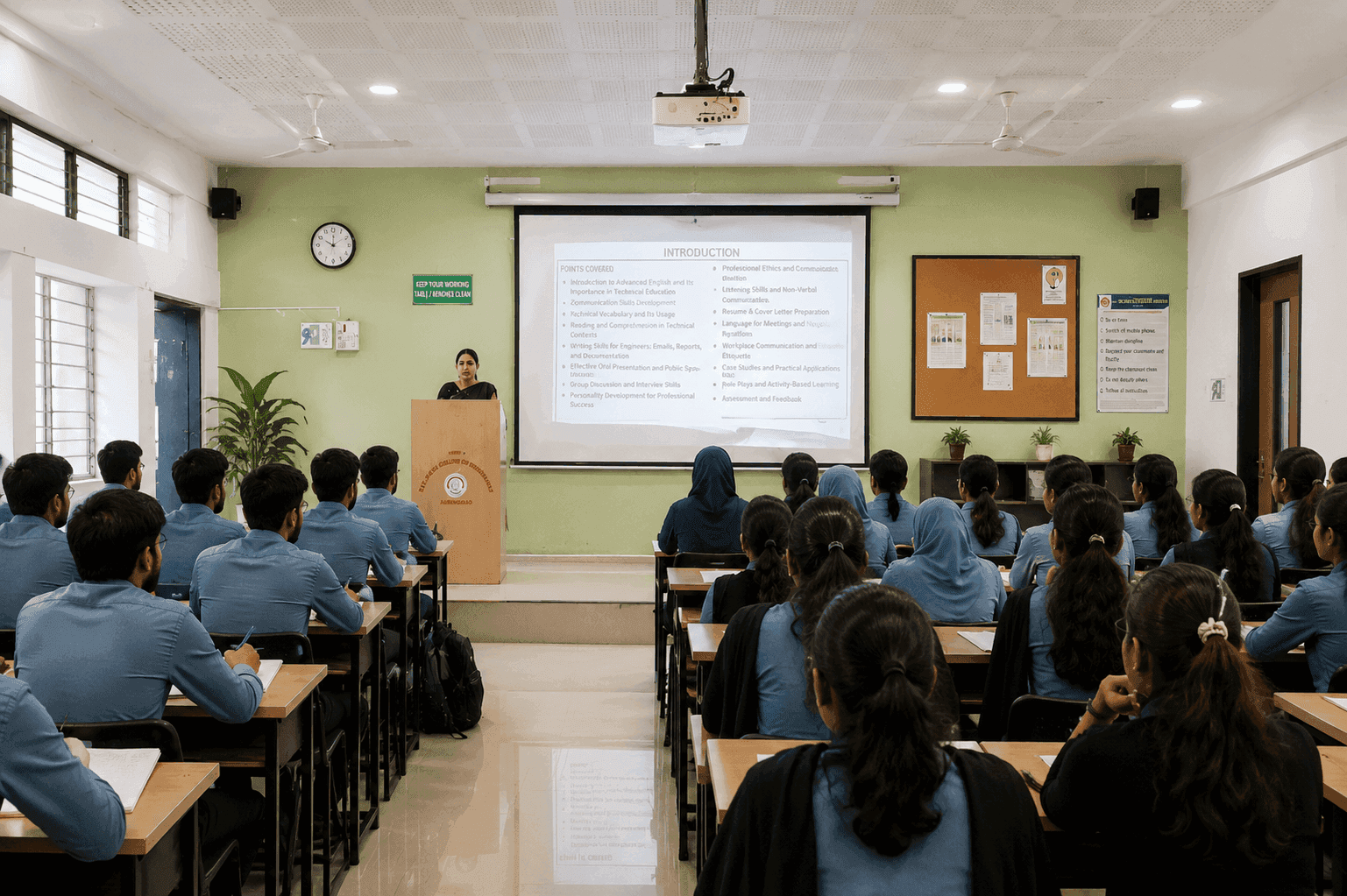 Classrooms at K.T. Patil College of Pharmacy